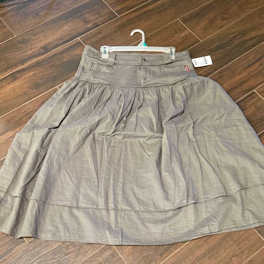 NWT HARD TAIL Yoke cotton gauze skirt